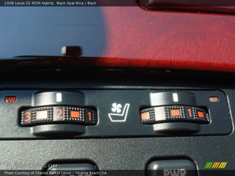 Controls of 2008 GS 450h Hybrid