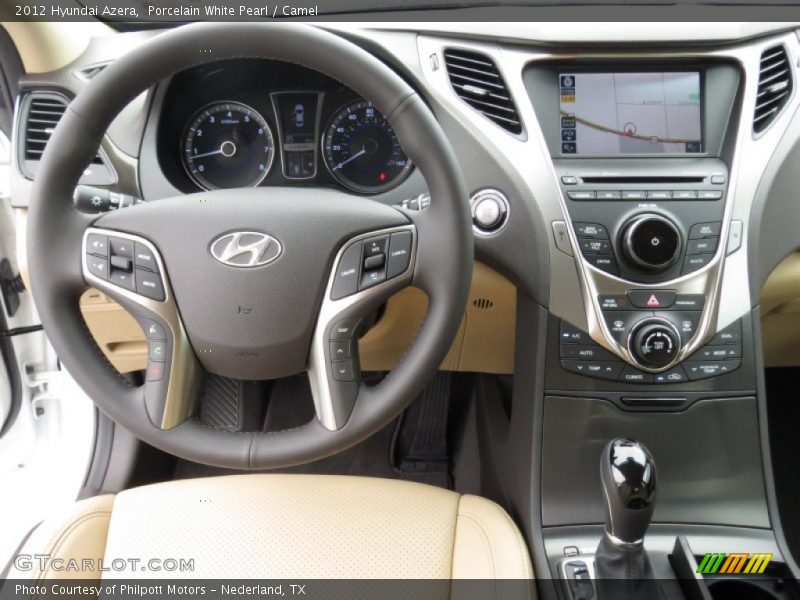 Porcelain White Pearl / Camel 2012 Hyundai Azera