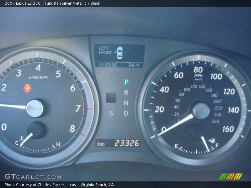 Tungsten Silver Metallic / Black 2007 Lexus ES 350