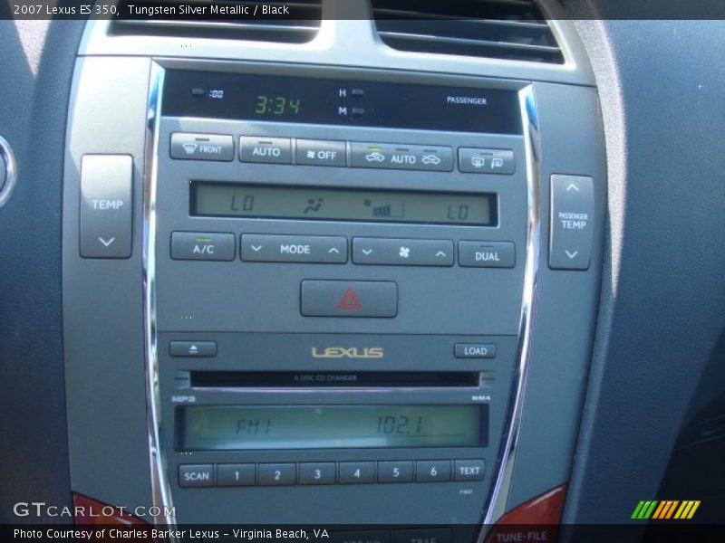 Tungsten Silver Metallic / Black 2007 Lexus ES 350