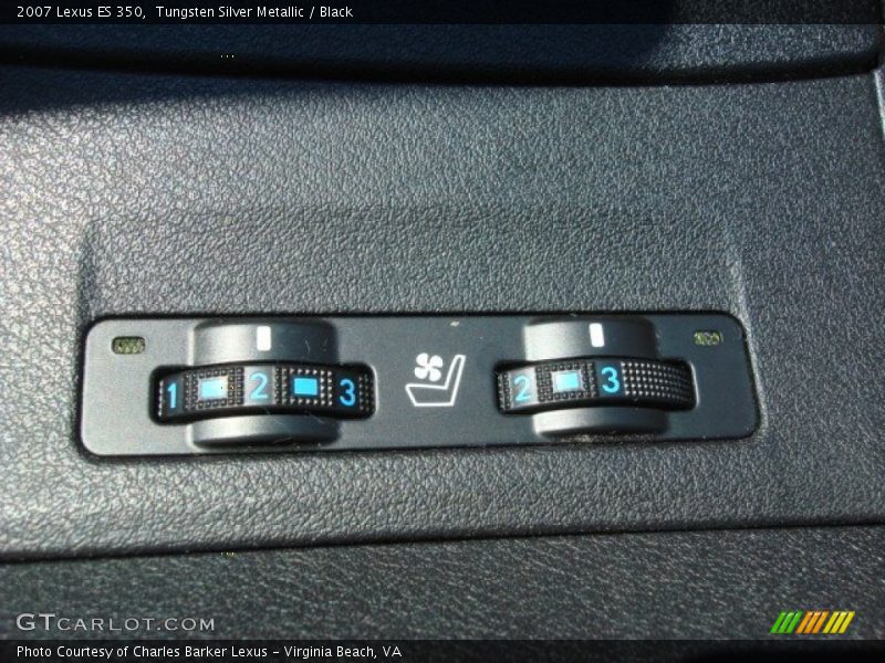 Tungsten Silver Metallic / Black 2007 Lexus ES 350