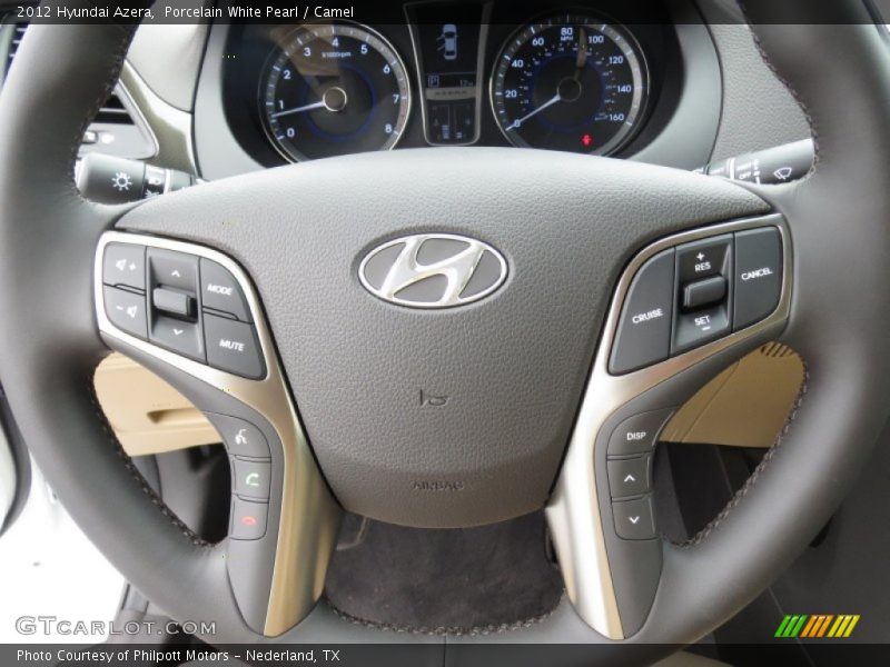 Porcelain White Pearl / Camel 2012 Hyundai Azera