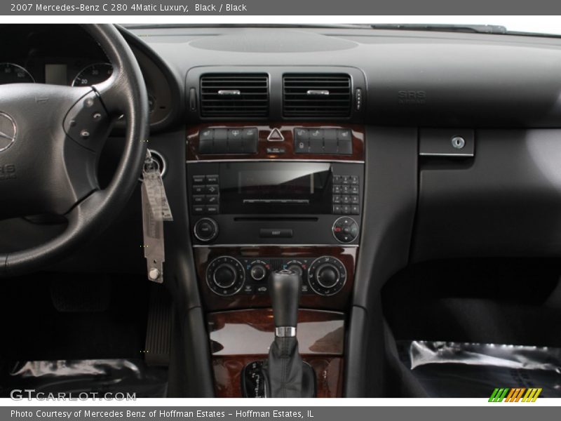 Black / Black 2007 Mercedes-Benz C 280 4Matic Luxury
