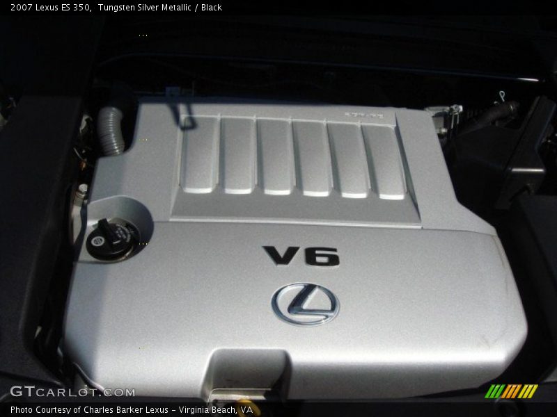 Tungsten Silver Metallic / Black 2007 Lexus ES 350