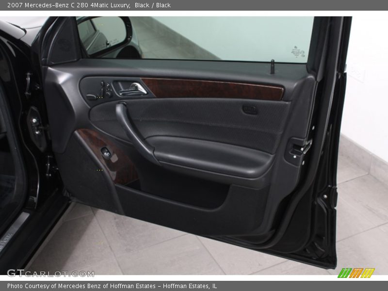 Black / Black 2007 Mercedes-Benz C 280 4Matic Luxury