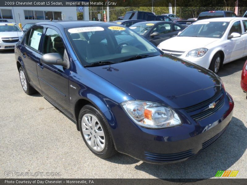 Imperial Blue Metallic / Gray 2009 Chevrolet Cobalt LS Sedan