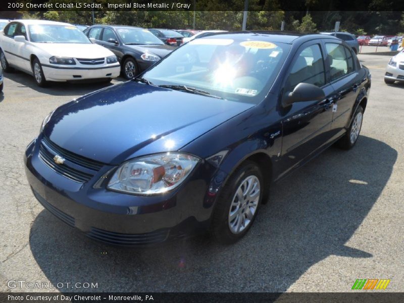 Imperial Blue Metallic / Gray 2009 Chevrolet Cobalt LS Sedan