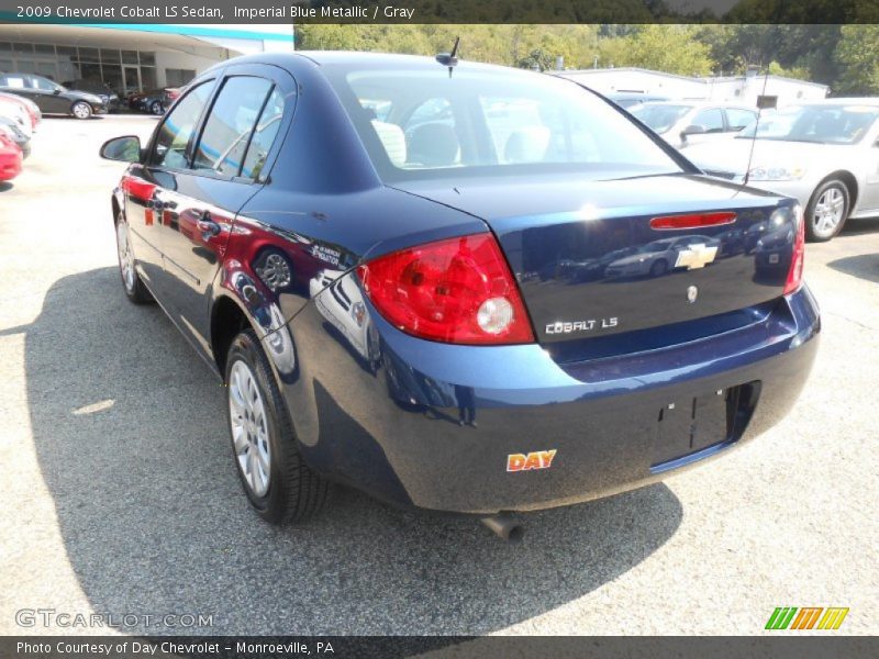 Imperial Blue Metallic / Gray 2009 Chevrolet Cobalt LS Sedan