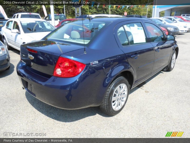 Imperial Blue Metallic / Gray 2009 Chevrolet Cobalt LS Sedan