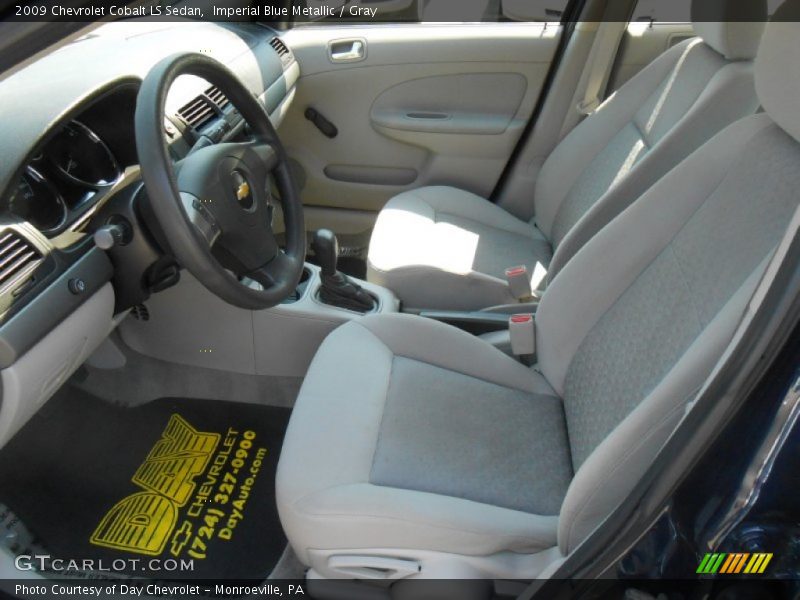 Imperial Blue Metallic / Gray 2009 Chevrolet Cobalt LS Sedan
