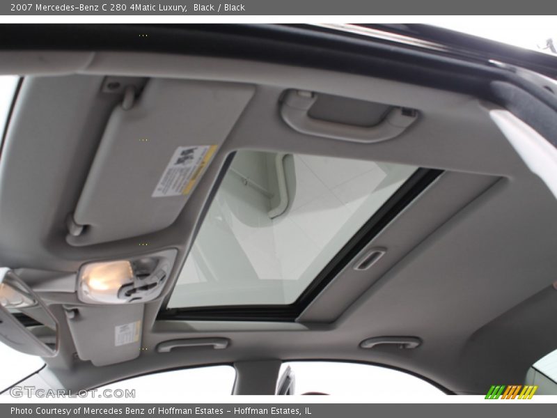 Black / Black 2007 Mercedes-Benz C 280 4Matic Luxury