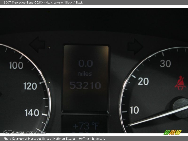 Black / Black 2007 Mercedes-Benz C 280 4Matic Luxury