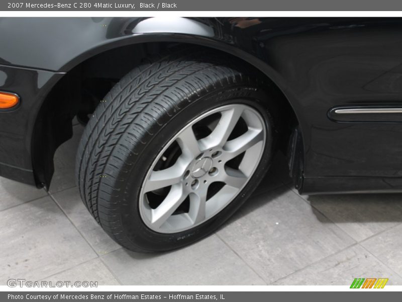Black / Black 2007 Mercedes-Benz C 280 4Matic Luxury