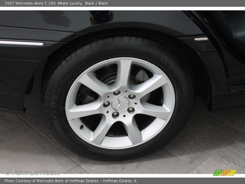 Black / Black 2007 Mercedes-Benz C 280 4Matic Luxury