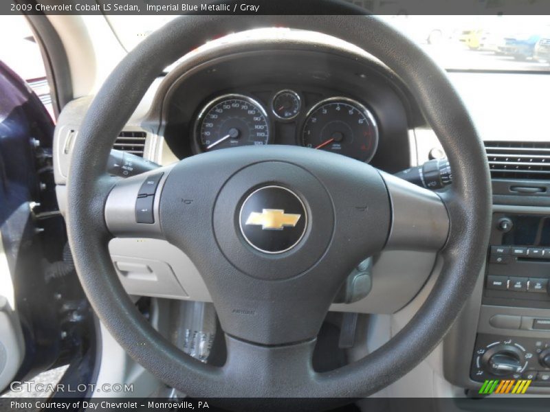 Imperial Blue Metallic / Gray 2009 Chevrolet Cobalt LS Sedan