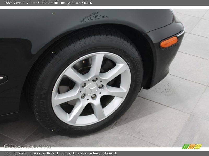 Black / Black 2007 Mercedes-Benz C 280 4Matic Luxury