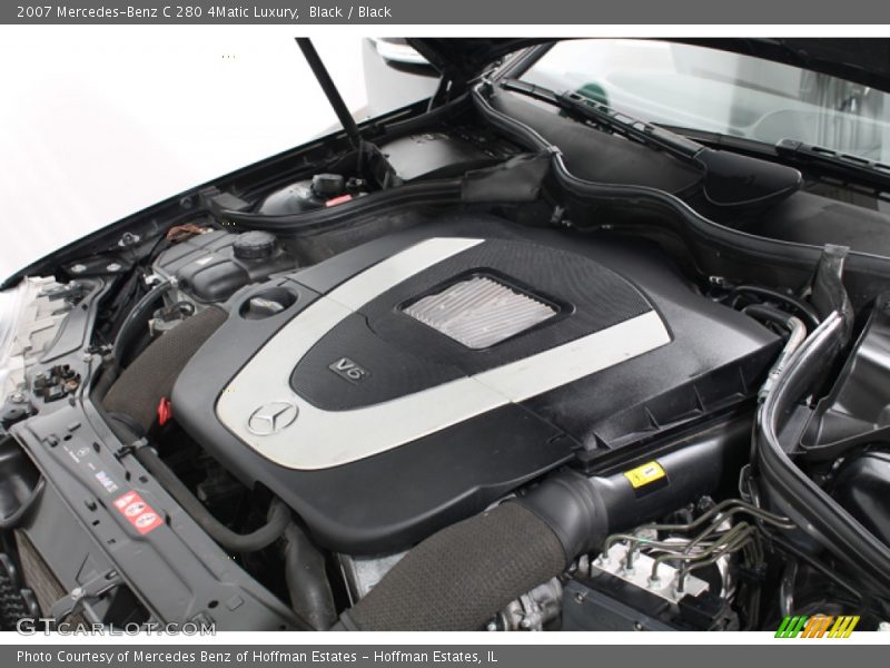 Black / Black 2007 Mercedes-Benz C 280 4Matic Luxury