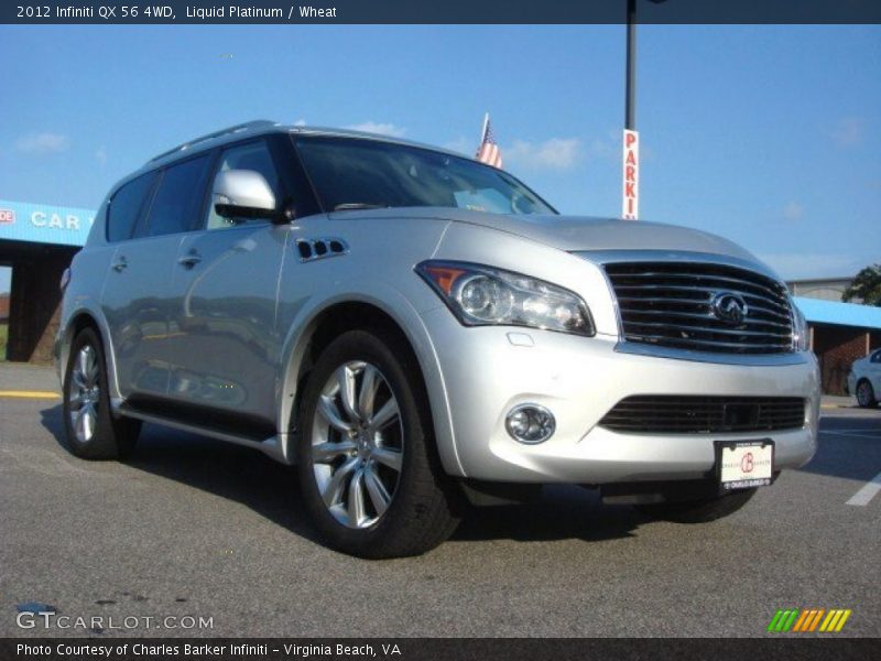 Liquid Platinum / Wheat 2012 Infiniti QX 56 4WD