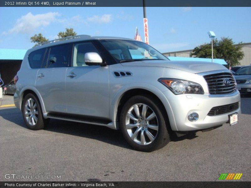 Liquid Platinum / Wheat 2012 Infiniti QX 56 4WD