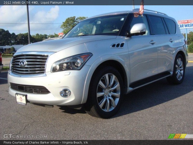 Liquid Platinum / Wheat 2012 Infiniti QX 56 4WD