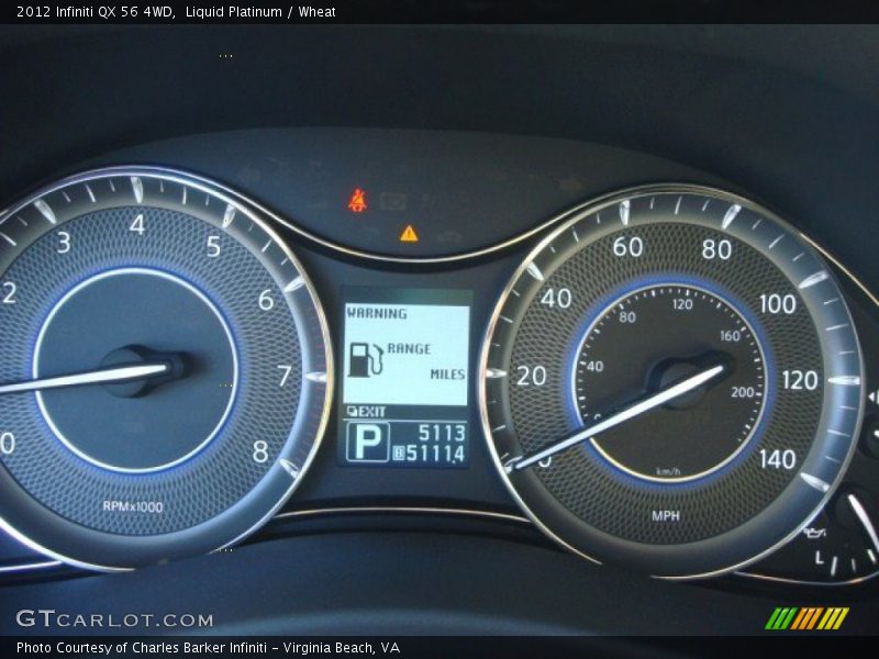 Liquid Platinum / Wheat 2012 Infiniti QX 56 4WD