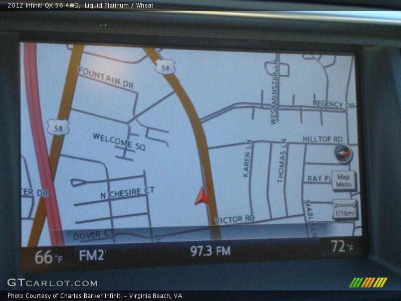 Liquid Platinum / Wheat 2012 Infiniti QX 56 4WD