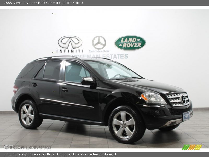Black / Black 2009 Mercedes-Benz ML 350 4Matic