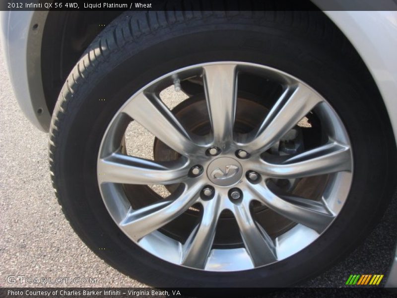 Liquid Platinum / Wheat 2012 Infiniti QX 56 4WD
