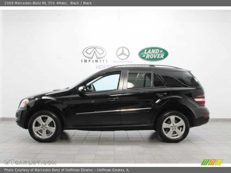 Black / Black 2009 Mercedes-Benz ML 350 4Matic