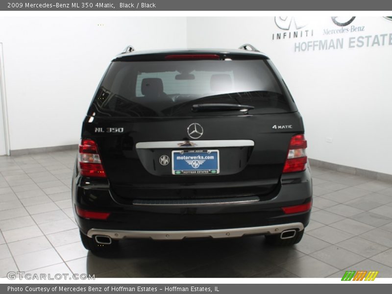 Black / Black 2009 Mercedes-Benz ML 350 4Matic