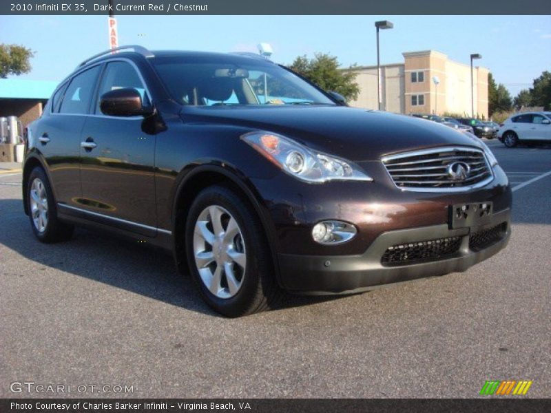 Front 3/4 View of 2010 EX 35