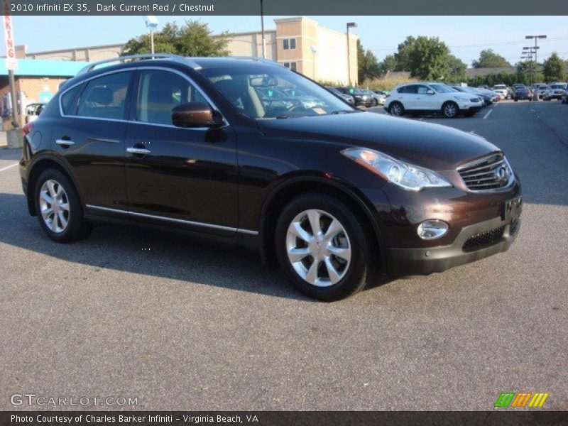 Dark Current Red / Chestnut 2010 Infiniti EX 35