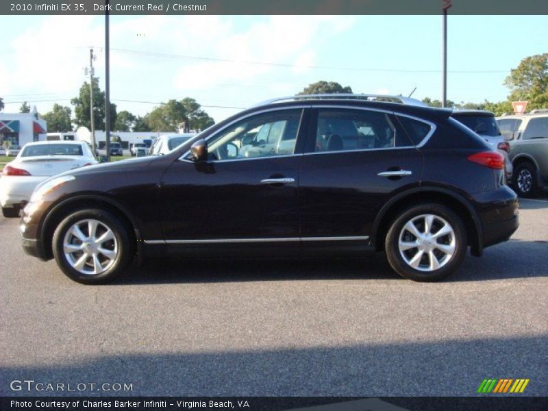 Dark Current Red / Chestnut 2010 Infiniti EX 35