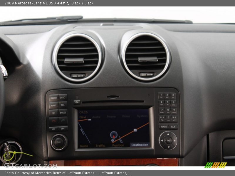 Black / Black 2009 Mercedes-Benz ML 350 4Matic
