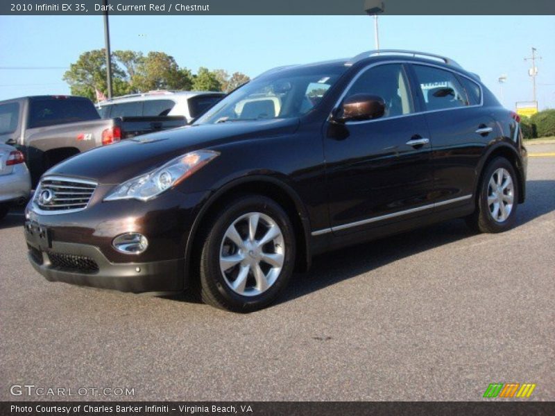 Dark Current Red / Chestnut 2010 Infiniti EX 35