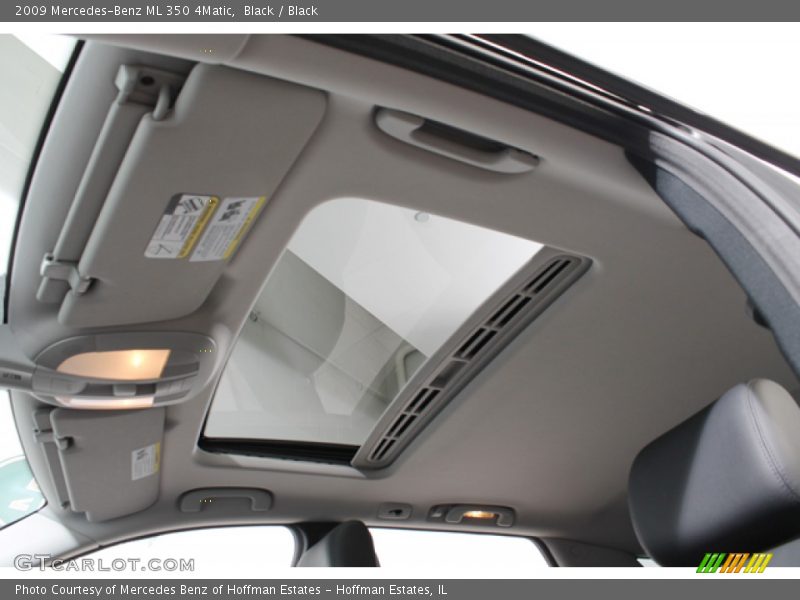 Black / Black 2009 Mercedes-Benz ML 350 4Matic