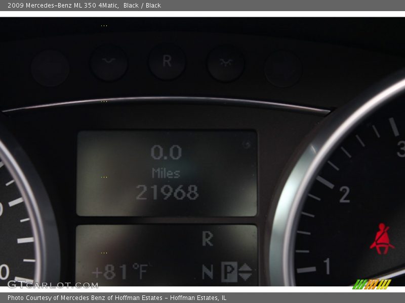 Black / Black 2009 Mercedes-Benz ML 350 4Matic