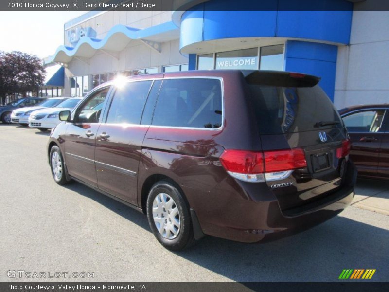 Dark Cherry Pearl / Beige 2010 Honda Odyssey LX