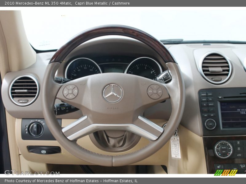 Capri Blue Metallic / Cashmere 2010 Mercedes-Benz ML 350 4Matic