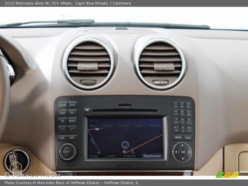 Capri Blue Metallic / Cashmere 2010 Mercedes-Benz ML 350 4Matic