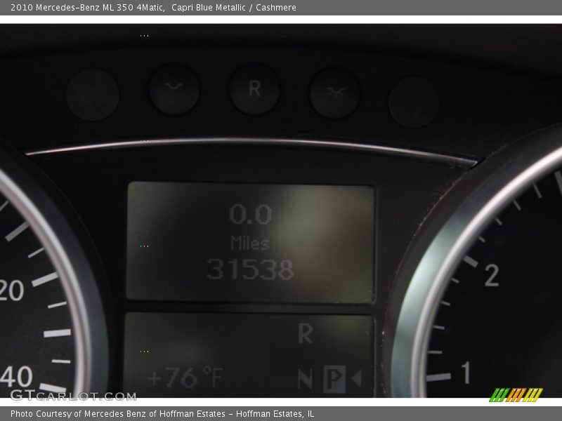 Capri Blue Metallic / Cashmere 2010 Mercedes-Benz ML 350 4Matic