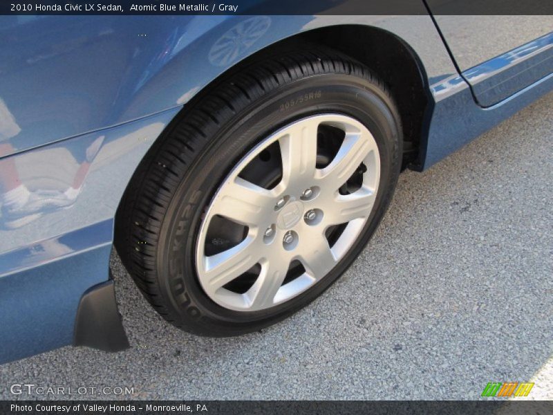 Atomic Blue Metallic / Gray 2010 Honda Civic LX Sedan