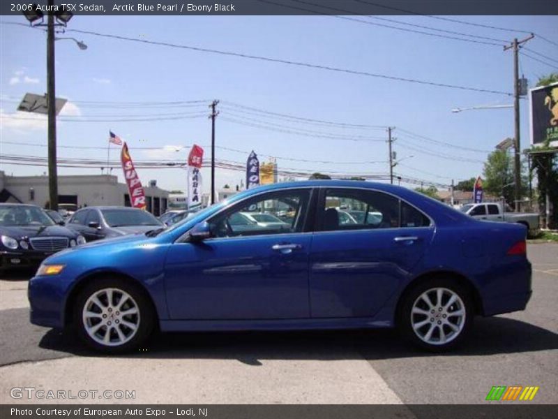 Arctic Blue Pearl / Ebony Black 2006 Acura TSX Sedan