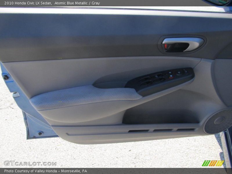 Atomic Blue Metallic / Gray 2010 Honda Civic LX Sedan