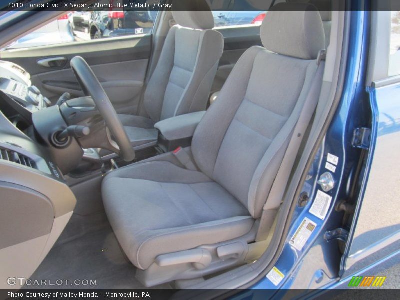 Atomic Blue Metallic / Gray 2010 Honda Civic LX Sedan