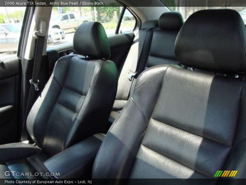 Arctic Blue Pearl / Ebony Black 2006 Acura TSX Sedan