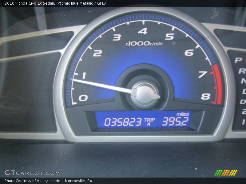 Atomic Blue Metallic / Gray 2010 Honda Civic LX Sedan
