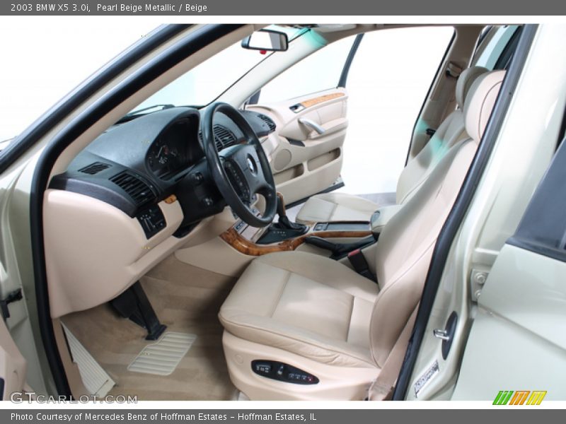 Pearl Beige Metallic / Beige 2003 BMW X5 3.0i