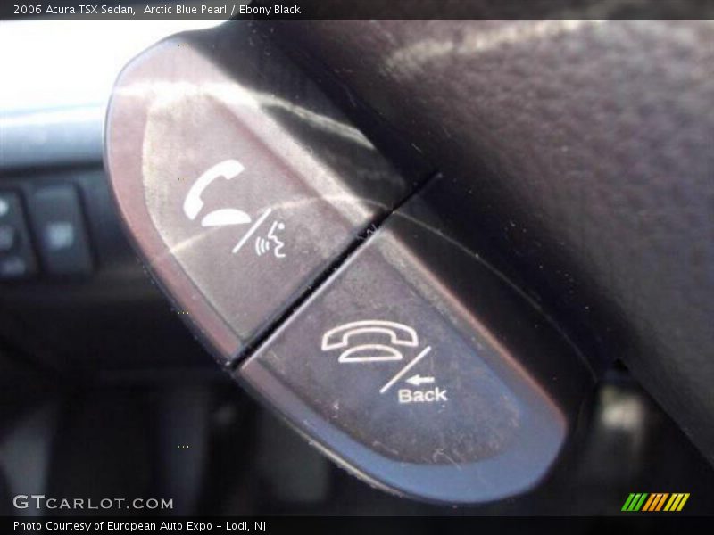 Arctic Blue Pearl / Ebony Black 2006 Acura TSX Sedan
