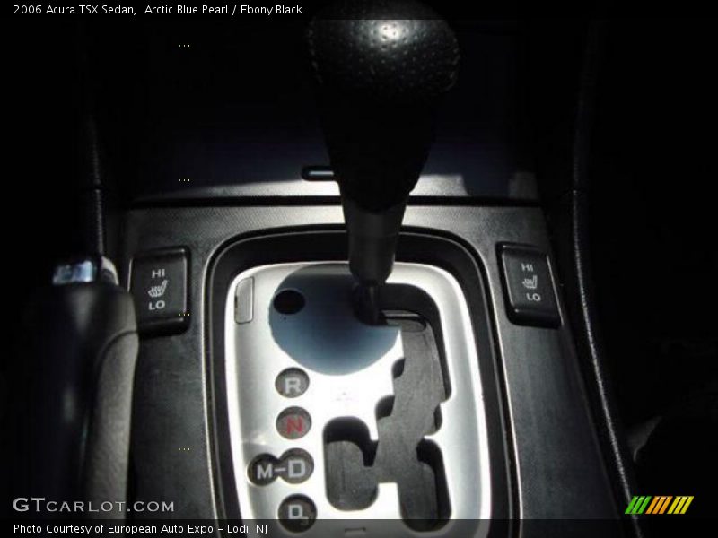 Arctic Blue Pearl / Ebony Black 2006 Acura TSX Sedan